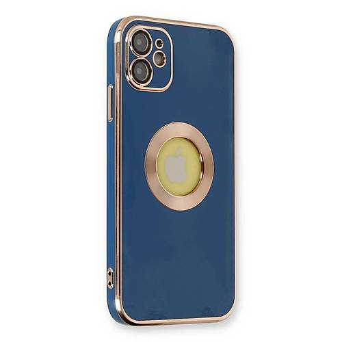 iPhone 12 K�l�f Store Silikon - Mavi