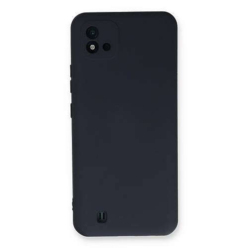 Realme C11 2021 K�l�f Nano i�i Kadife Silikon - Lacivert