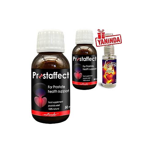 Prostaffect Erkeklere �zel 2 Adet 50 ml �urup + Yan�nda Lustra Masaj Ya��