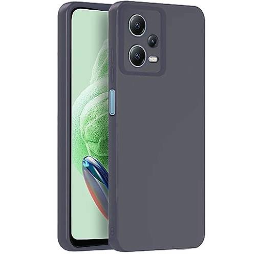 Redmi Note 12 Pro 5G K�l�f Nano i�i Kadife Silikon - Gri