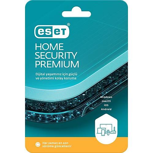 ESET HOME SECURITY PREMIUM 3 KULLANICI 1�YIL�KUTU