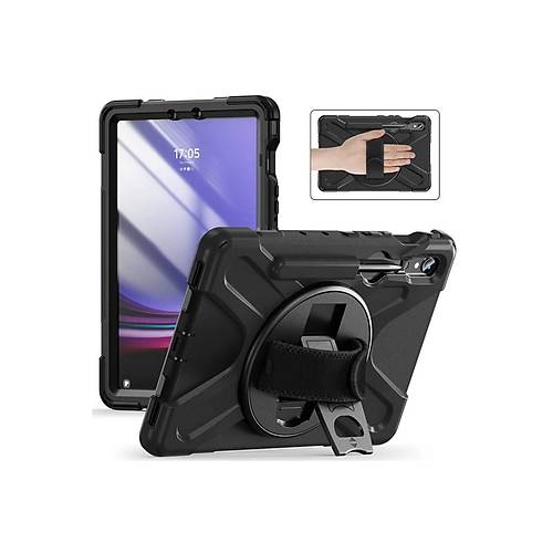 Galaxy X510 Tab S9 FE 11 K�l�f Amazing Tablet Kapak - Siyah