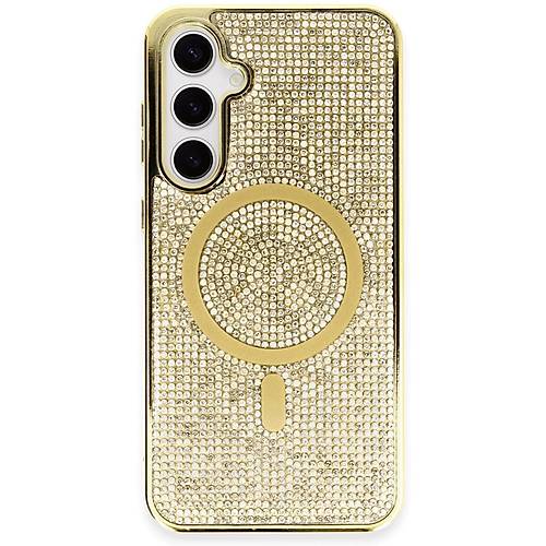 Galaxy S23 K�l�f Helen Magsafe Kapak - Gold