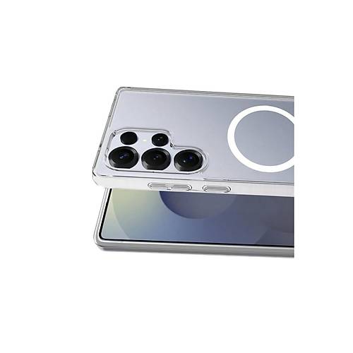 Galaxy S25 Ultra Combo Sert �effaf Magsafe Kapak - �effaf