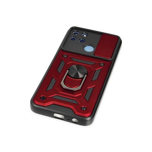Realme C25Y K�l�f Pars Lens Y�z�kl� Silikon - K�rm�z�