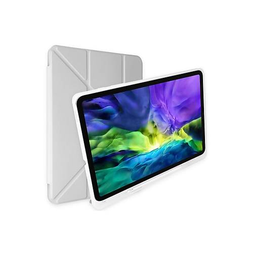 iPad 9.7 (2018) K�l�f Kalemlikli Mars Tablet K�l�f� - Gri
