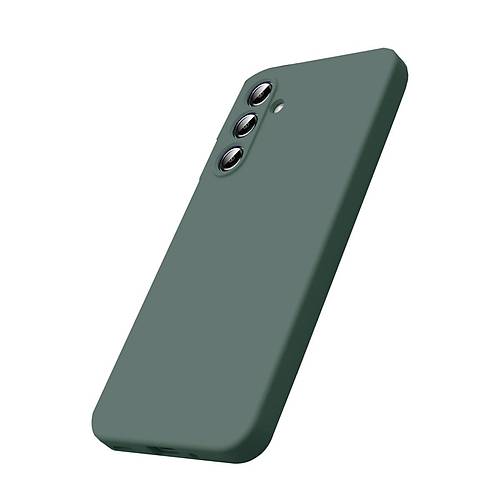 Galaxy S25 FE Nano i�i Kadife Silikon - Koyu Ye�il