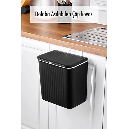 15 Lt Dolap Kapa��na As�labilen ��p Kovas� (Siyah)