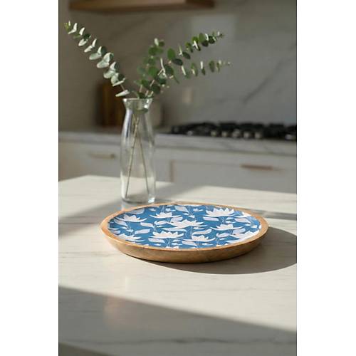 Mango Agac� Pasta Taba�� & Sunum Taba�� 20 Cm Desenli
