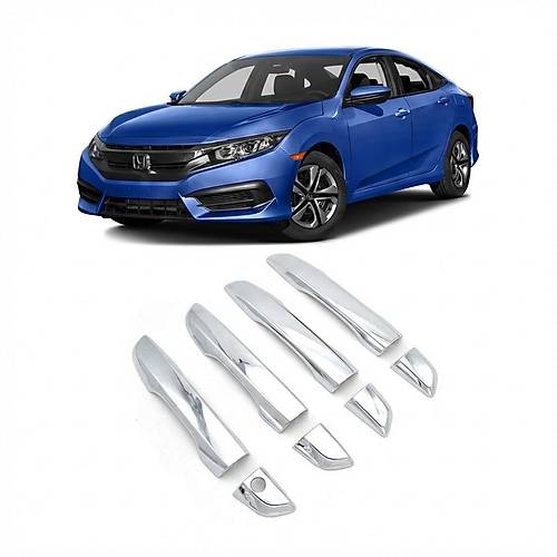 Honda Civic FC5 2016 - 2021 Uyumlu Kap� Kolu Krom