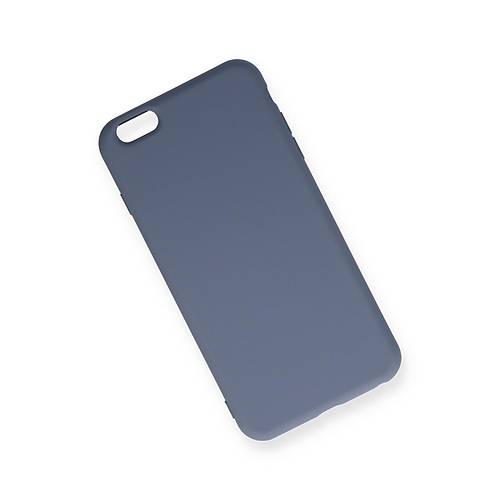 iPhone 6 Plus K�l�f Nano i�i Kadife Silikon - Gri