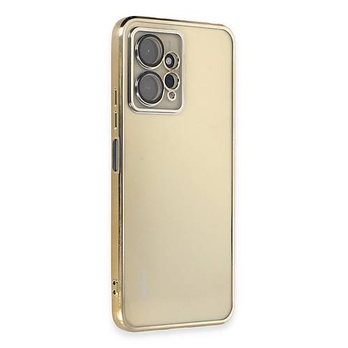 Redmi Note 12 4G K�l�f Razer Lensli Silikon - Gold
