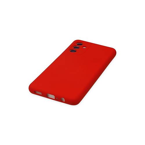 Galaxy A04S K�l�f Nano i�i Kadife Silikon - K�rm�z�