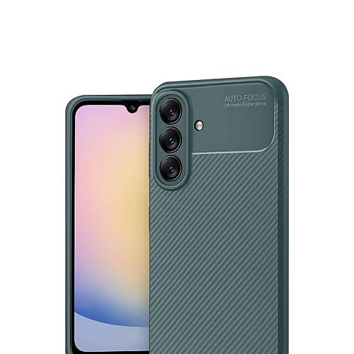 Galaxy A17 5G Auto Focus Karbon Kapak - Koyu Ye�il