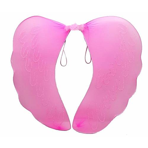 Pembe Renk Ortas� Pembe T�yl� T�l Peri Kanad� 40x50 cm