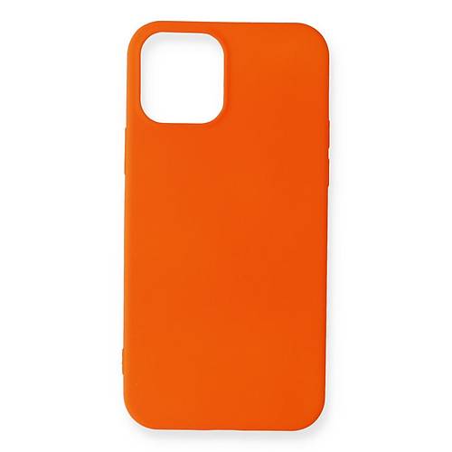iPhone 12 Mini K�l�f First Silikon - Turuncu