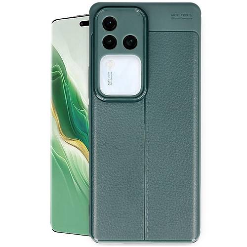 V30 5G K�l�f Auto Focus Kapak - Koyu Ye�il