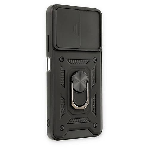 Redmi Note 11T K�l�f Pars Lens Y�z�kl� Silikon - Siyah