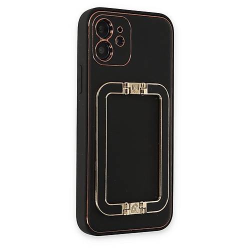 iPhone 12 K�l�f Coco Elit Kapak - Siyah