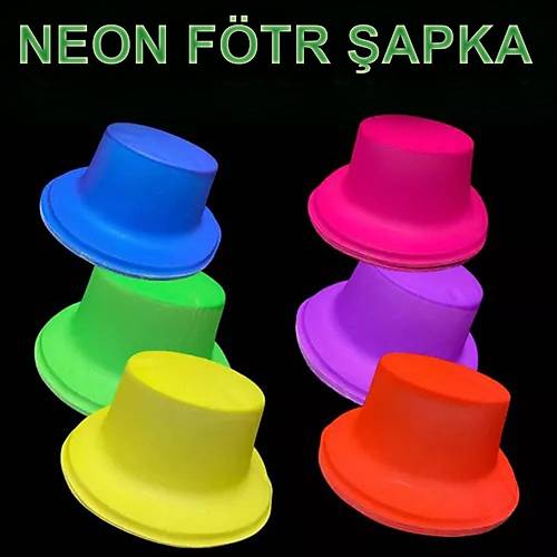 Neon Partisi Turuncu Renk Plastik F�tr �apka