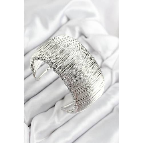 Pirin� Tel Sarma Model G�m�� Renk Kad�n Bileklilk