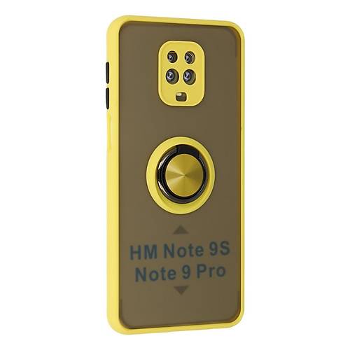 Redmi Note 9 Pro K�l�f Montreal Y�z�kl� Silikon Kapak - Sar�
