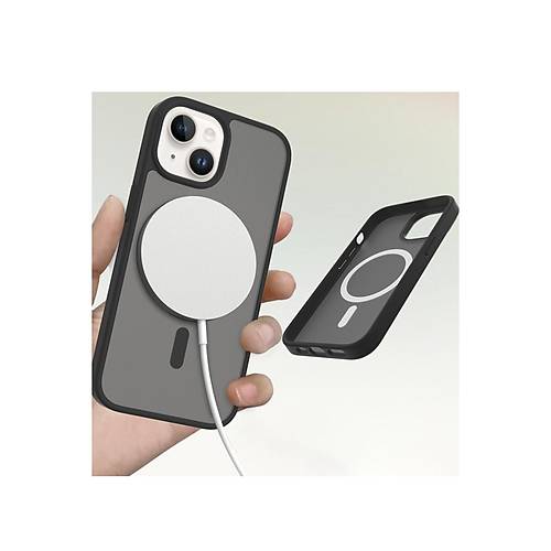 iPhone 15 Jota Magsafe Kapak - Siyah