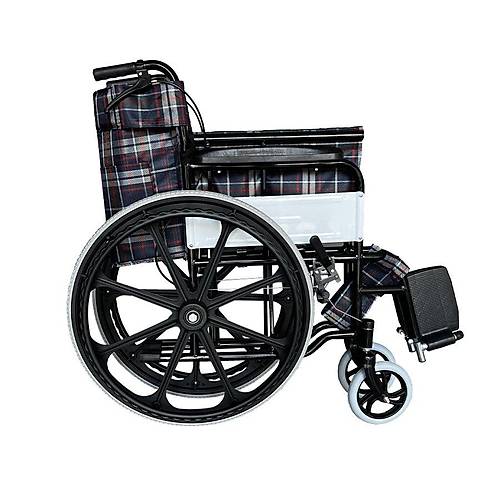 G099 Ekose Kuma� Standart Tekerlekli Sandalye