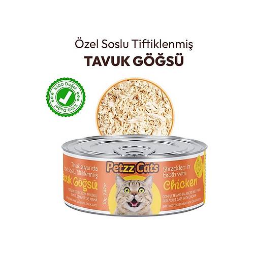 Petzzcats Tavuk Etli Konserve Kedi Mamas� 1 Adet 70 gr