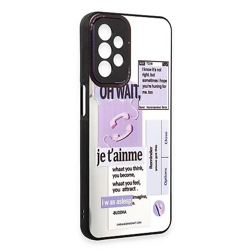 Galaxy A23 4G K�l�f Mirror Desenli Kapak - Mirror - 4