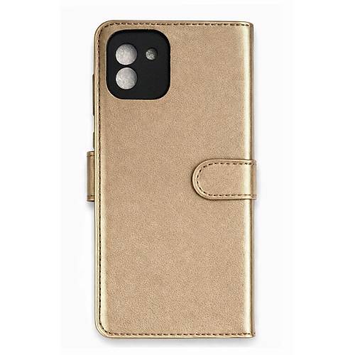 Galaxy A03 K�l�f Trend S Plus Kapakl� K�l�f - Gold