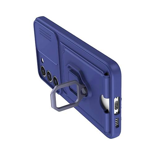 Galaxy S23 Plus K�l�f Zuma Kartvizitli Y�z�kl� Silikon - Lacivert