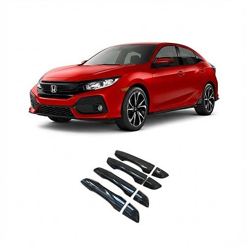 Honda Civic FC5 2016 - 2021 Uyumlu Kap� Kolu Piyano Black