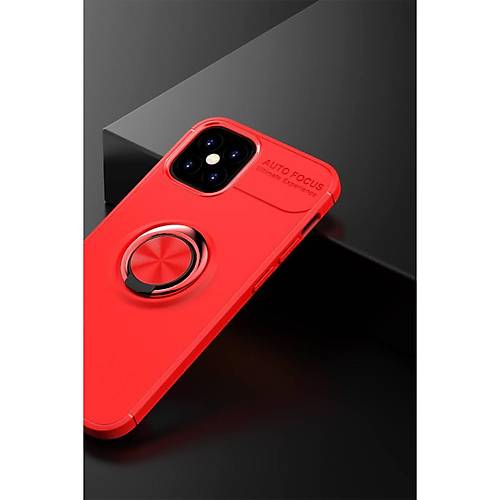iPhone 12 Mini K�l�f Range Y�z�kl� Silikon - K�rm�z�