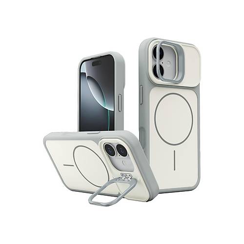 iPhone 17 Pale Magsafe Standl� Kapak - Beyaz