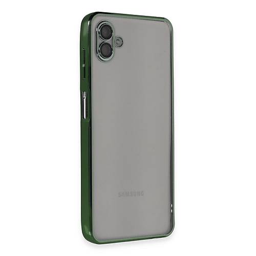 Galaxy A04 K�l�f Razer Lensli Silikon - Ye�il