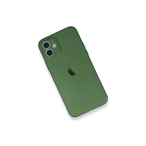 iPhone 12 Mini K�l�f PP Ultra �nce Kapak - Ye�il