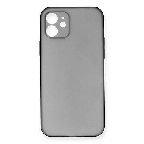 iPhone 12 K�l�f PP Ultra �nce Kapak - Gri