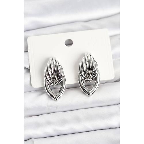 Pirin� G�m�� Renk Sarmal Damla Model Vintage Kad�n K�pe