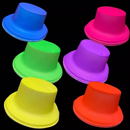Neon Partisi Sar� Renk Plastik F�tr �apka
