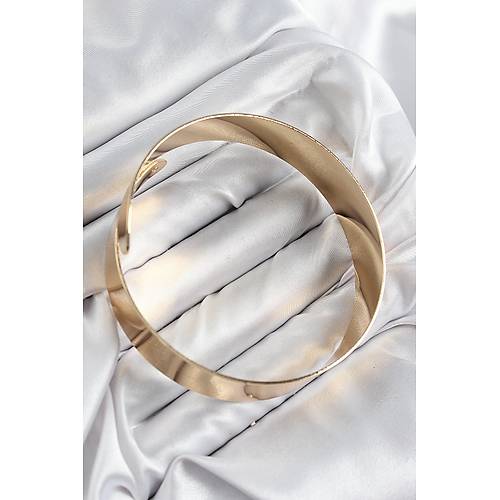Pirin� Sarmal Model Gold Renk Pazu Bileklik