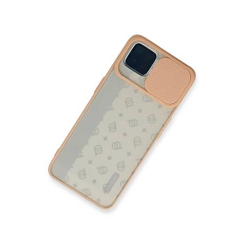 Reno 4 Lite K�l�f Palm Buzlu Kamera S�rg�l� Silikon - Pembe