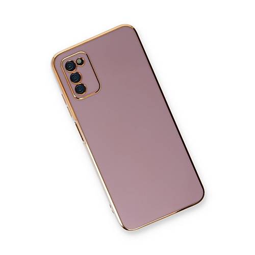Galaxy A03S K�l�f Volet Silikon - Mor