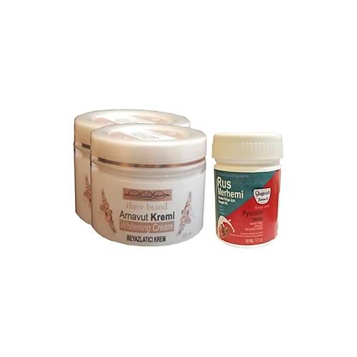 Three Brand V�cut Kremi 100 ml Arnavut Kremi 2 Ad + Rus Merhemi 50 ml 1 Ad