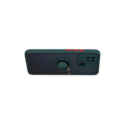 Redmi 10C K�l�f Montreal Y�z�kl� Silikon Kapak - Ye�il
