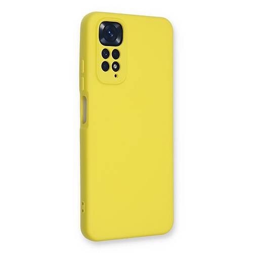 Redmi Note 11 K�l�f Nano i�i Kadife Silikon - Sar�