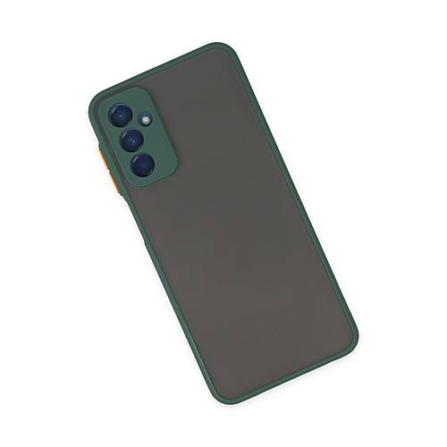 Galaxy M13 K�l�f Montreal Silikon Kapak - Ye�il