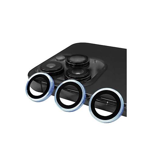 iPhone 13 Pro Max Raze Metal Kamera Lens - Mavi