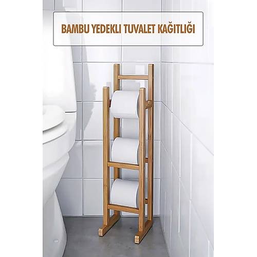 Do�al Bambu Yedekli Wc Ka��tl�k