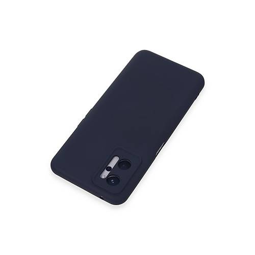 Realme 9i 4G K�l�f Nano i�i Kadife Silikon - Lacivert